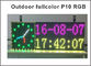 La temperatura ed il tempo commoventi dell'esposizione di messaggio del segno di SMD P10 il RGB LED visualizzano il tabellone segnapunti elettronico di pubblicità principale all'aperto fornitore